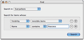 Find invisible files on Mac OS X. 